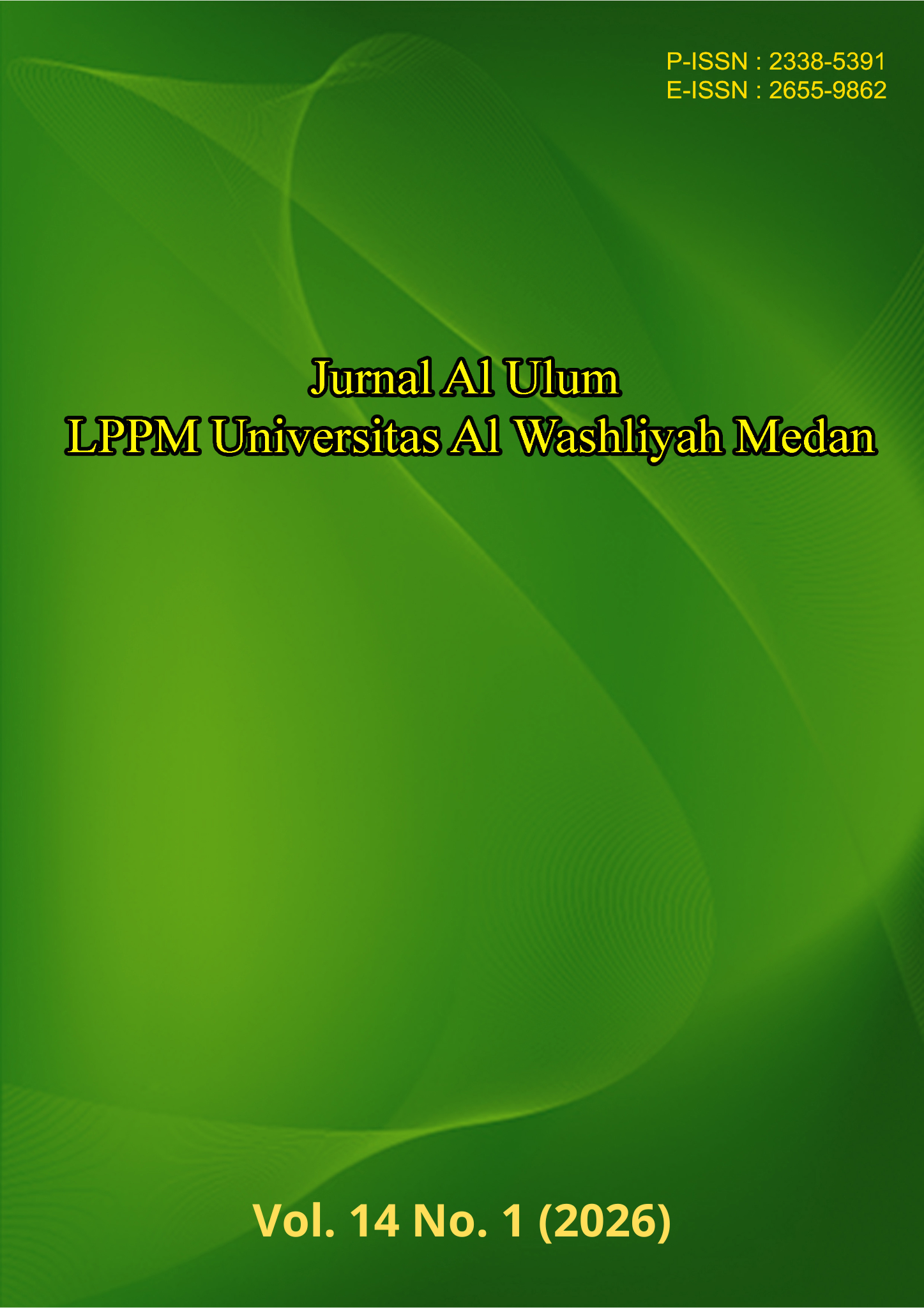 					View Vol. 14 No. 1 (2026): Jurnal Al Ulum: LPPM Universitas Al Washliyah Medan
				